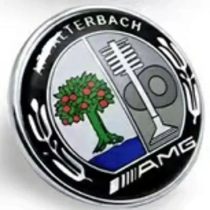 57mm Star Flat Hood Bonnet Logo Mercedes Benz W204 W124 W201 W202 W212 W220 W205 Emblem Badge stickers automobile Accessorie