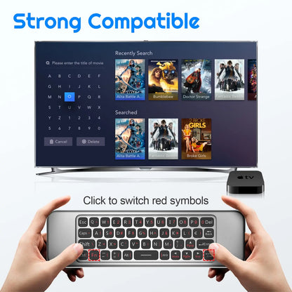MRSVI Replacement Voice Air Mouse Remote Control W3 2.4G Dongle Handheld Portable Mini Wireless Keyboard for Android TV BOX,PC