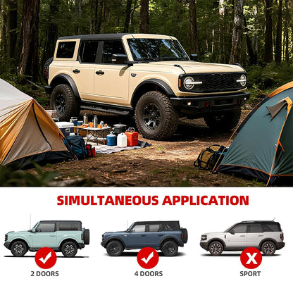 2/4-door tailgate table, for luggage storage, shelf/load platform, designed for camping, suitable for 2021-2025 Ford Bronco