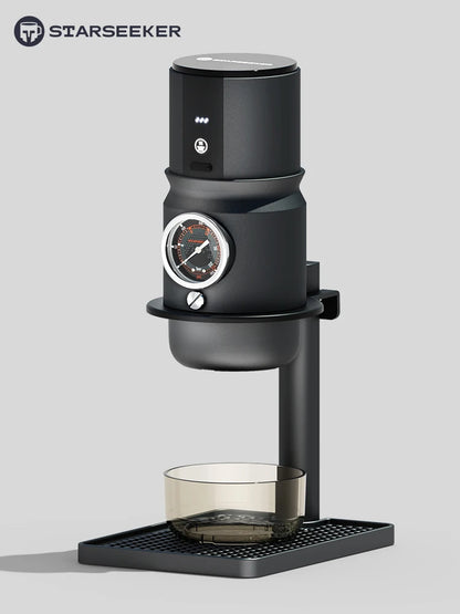 STARSEEKER Super58 Portable coffee machine: Top Espresso for Travel/Camping/Car. Inc. Bracket & Tamper