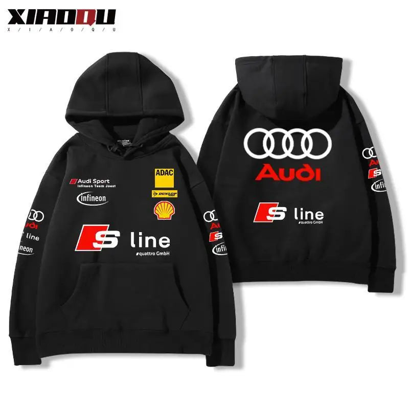 Audi Audi RS Performance Racing Peripheral Hooded Sweater Men's and Women's Tops Versatile Trendy Streetwear