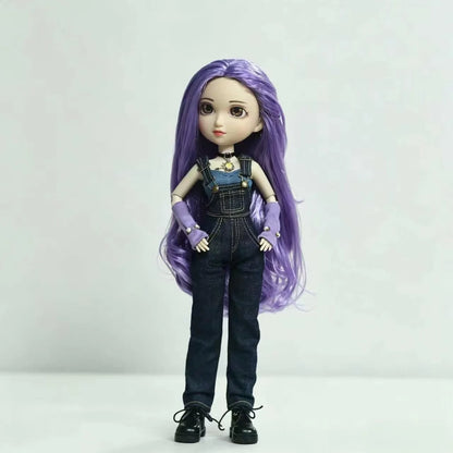 Fashion Doll Original 5-inch BJD Doll: Beiji Dihua'er Cute Art Figure with Articulated Joints and Doll Clothes