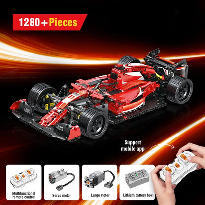 Formula Racing Car Building Blocks DIY 1280-piece Sports Vehicle Building Blocks Home Decoration Boys Holiday Birthday Gifts