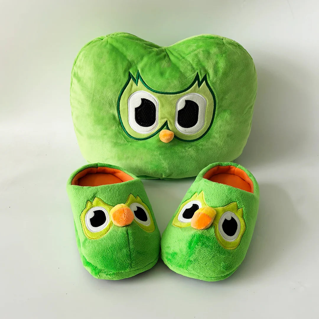 TreasuringU 2026 New Green Owl Plush Toy Kawaii Cute Bear Stuffed Dolls Cool Purple Girls Plushie Duobuff Children Birthday Gift