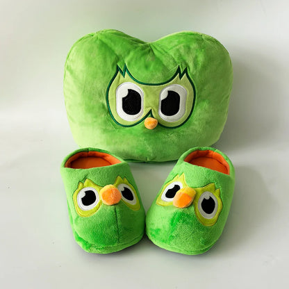 TreasuringU 2026 New Green Owl Plush Toy Kawaii Cute Bear Stuffed Dolls Cool Purple Girls Plushie Duobuff Children Birthday Gift