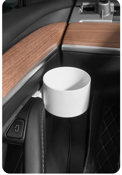 Cup Holder Adapter Tesla Model 3 Tesla Model Y Accessories Car Door Cup Holder Bottles Expander Organizer with Silicone Coaster