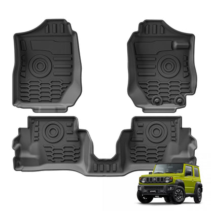 Right Drive for Suzuki Jimny 2019-2023 Fuel All-weather Floor Mats Liner TPE 3D Foot Pad Automotive Interior Accessories Black
