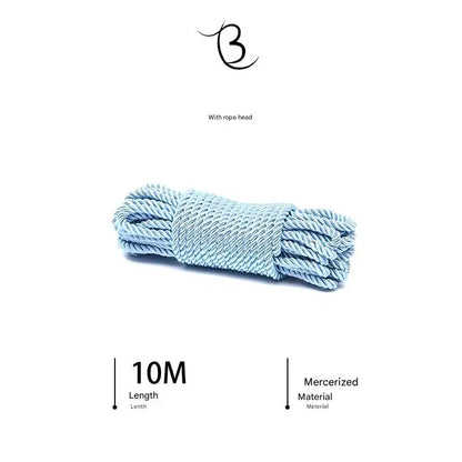 10m Shibari Bondage Rope,Soft Jute for Japanese Rope Art,Skin-Friendly for Beginners,Natural Color Skin-Safe Jute Couples Play