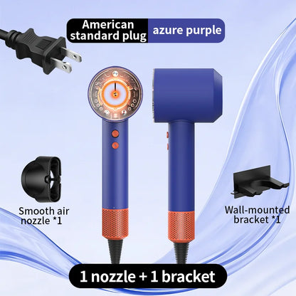 Hair Dryer with Negative Ions for Hair Care, Silent, Fast Drying, Temperature Control, High-Speed, Huaqiangbei Strong Wind Hd16 Hair Dryer