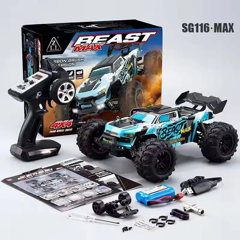 JHD SG116 MAX 1:16 High Speed Drift Racing 80KM/H Brushless Motor 4WD SG116 Pro 40KM/H RC Car Off Road SG116 Toys Car Gifts