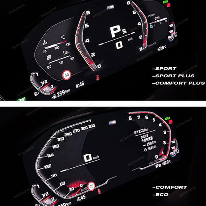 For BMW M Track Emulator BDC3 Code Sports Mode Dashboard Theme ID7 Instrument Universal Module G Series 2 3 4 5 6 7 8 X3 4 5 6 7