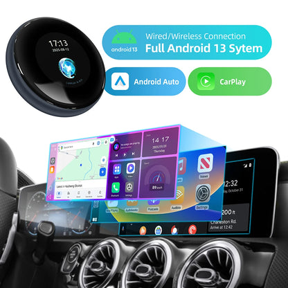 LEXXSON Ai Box 4+64GB Wireless Carplay Adapter Android 13 Netflix Youtube IPTV Video Box For Cars With Wireless or Wired Carplay