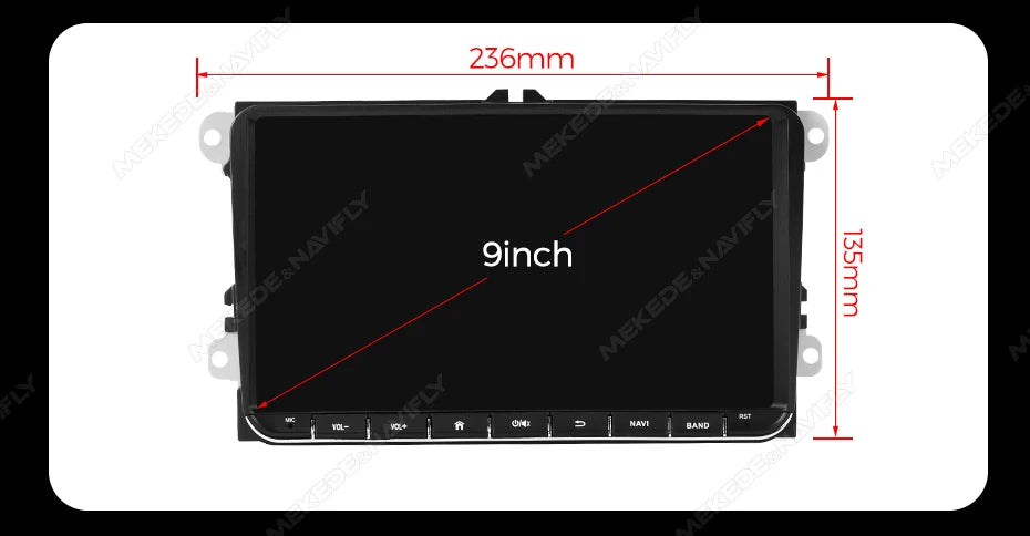 MEKEDE Android Autoradio For Volkswagen Passat b6 b7 golf 5 6 Polo Jetta Skoda Car Radio Multimedia PlayerGPS WiFi RDS Carplay