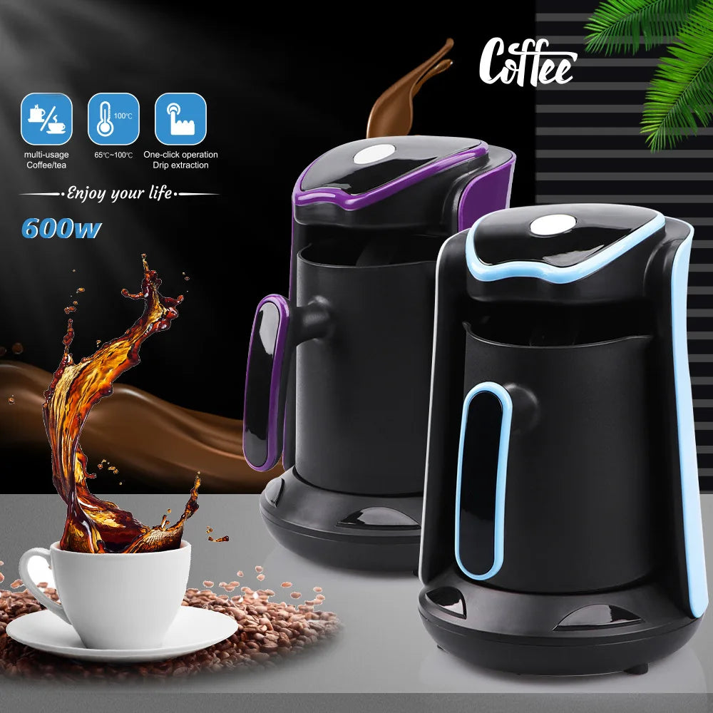 Electric Coffee Pot 300ML For 1-2 Cups Instant Coffee Maker With 600W Power Electric Tea or Coffe Pot