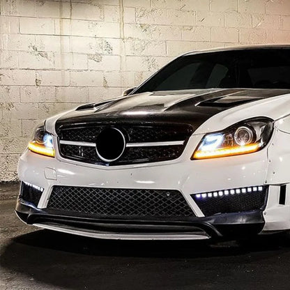 XVIP Front Bumper Grille Hood Grille For Mercedes Benz C W204 C43 2008-2014 C180 C200 C250 C300 AMG GTR Diamond Style Grille