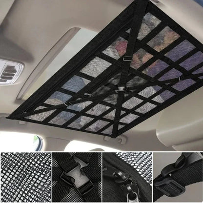 NEW Car Ceiling Cargo Net Strong Load-Bearing Mesh Auto Roof Storage Net Pocket Travel Supplies Car Stowing Tidying Accessories