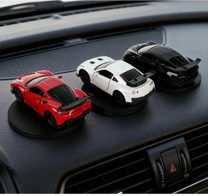 Car Individuality Center Console Decoration Sports Car Drift Rotating Car Decor Auto DashboardTurning Racing Model Decoration