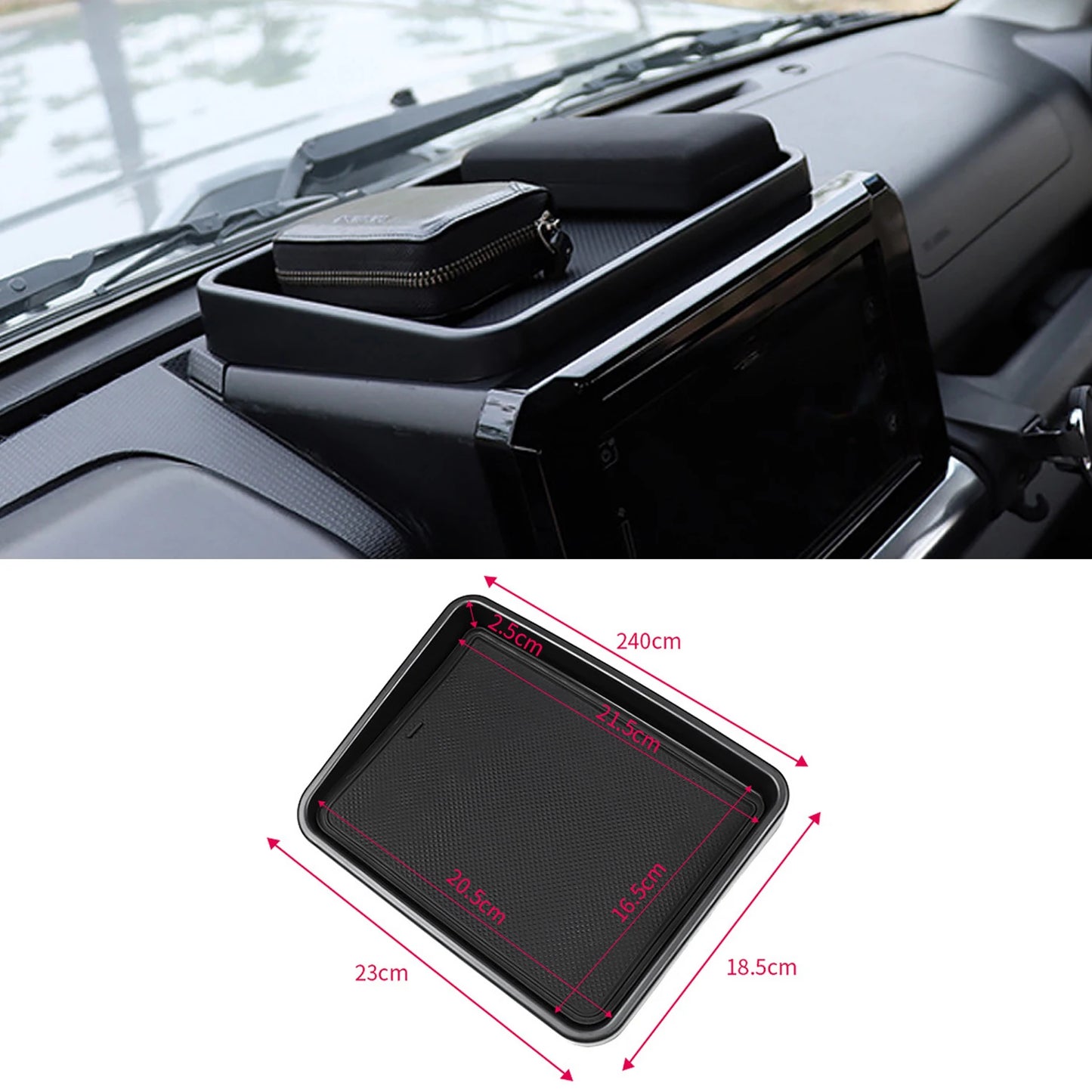Car Co-pilot Handle Storage Box Center Console Dashboard Organizer Tray for Suzuki Jimny JB64 JB74 2019 Up Interior Accessories
