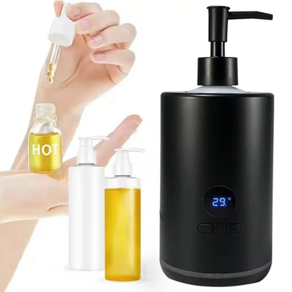 NEW LED 2 Heat Modes Bottle Massage Oil Heater Adjustable Multifunction Lotion Cream Heater Portable Quick Heating for Salon Spa