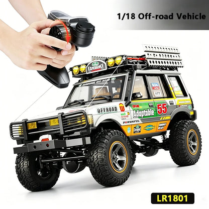 1/18 Full-Size LR1801 Professional Remote Control Car 2.4 GFour-Wheel Drive Simulated Off-Road Climbing Car Model Outdoor Toy