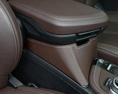 LHD Car Central Seat Armrest Box Console Storage Container Organizer Tray Interior For BMW X1 F48 X2 F39 2016-21 Car Accessories