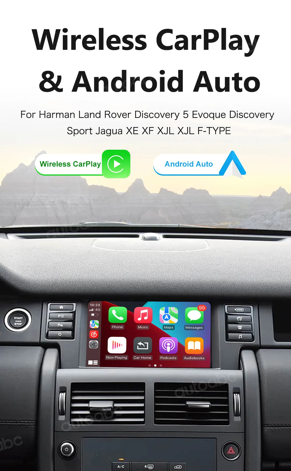 Wireless CarPlay Android Auto For Bosch Harma Host Rover Discovery 5 Evoque Discovery Sport Jagua XE XF Mirror Link Multimedia