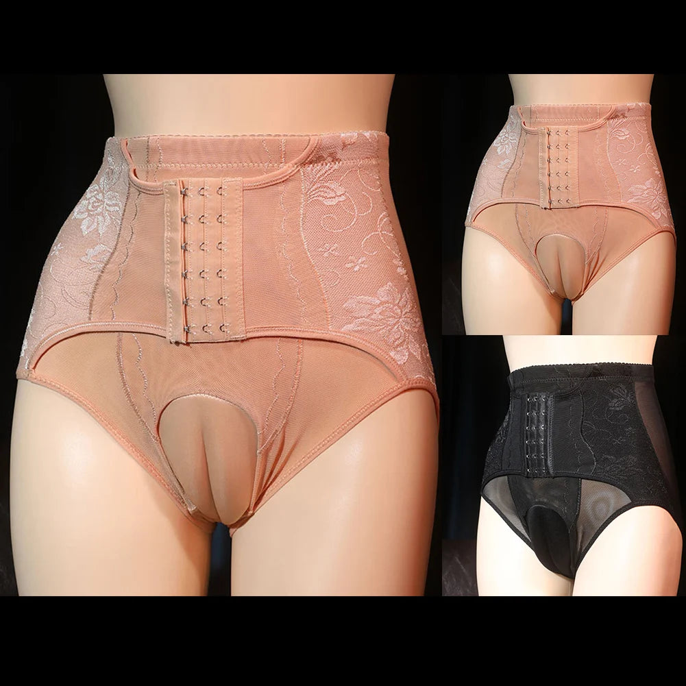 Underwear Men Panties Lifter Shaper Shaping Briefs Transgender Black/Skin Body High Waist Comfortable High Quality