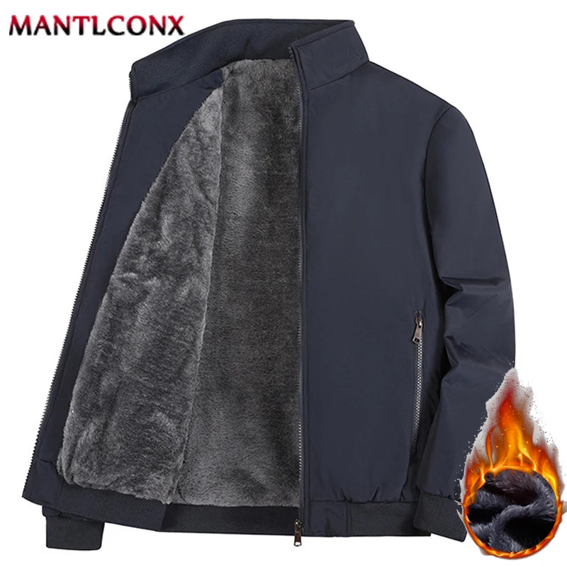 Turn-down Collar Autumn Winter Casual Jacket Men Blazer Thick Warm Jackets for Men Winter Office Dress Coat Social Outerwear 3XL