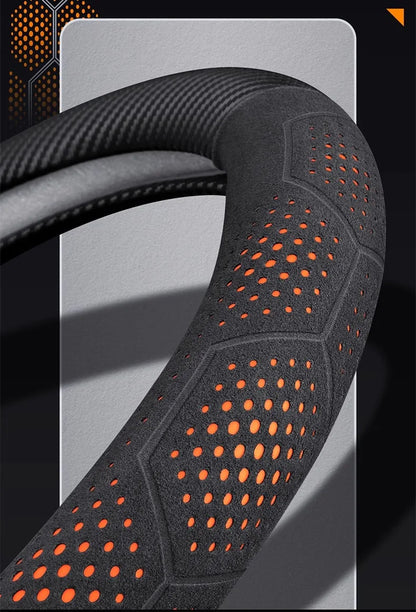Chery Tiggo 3 4 5 7 7Pro 7 8 Plus Arrizo 7 GX 5x EQ7 Fulwin 2 A3 A5 Carbon fiber Suede Car Steering Wheel Cover Auto Accessories