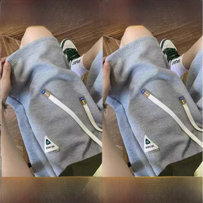 Casual Sporty Five-Quarter Length Shorts Loose Fit High Street Versatile Four-Quarter Length Summer City Walk Straight Leg