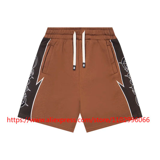High Quality GOD High Street SPEED Shorts New Multicolored Elastic Waist Drawstring Loose Casual Sports Pants