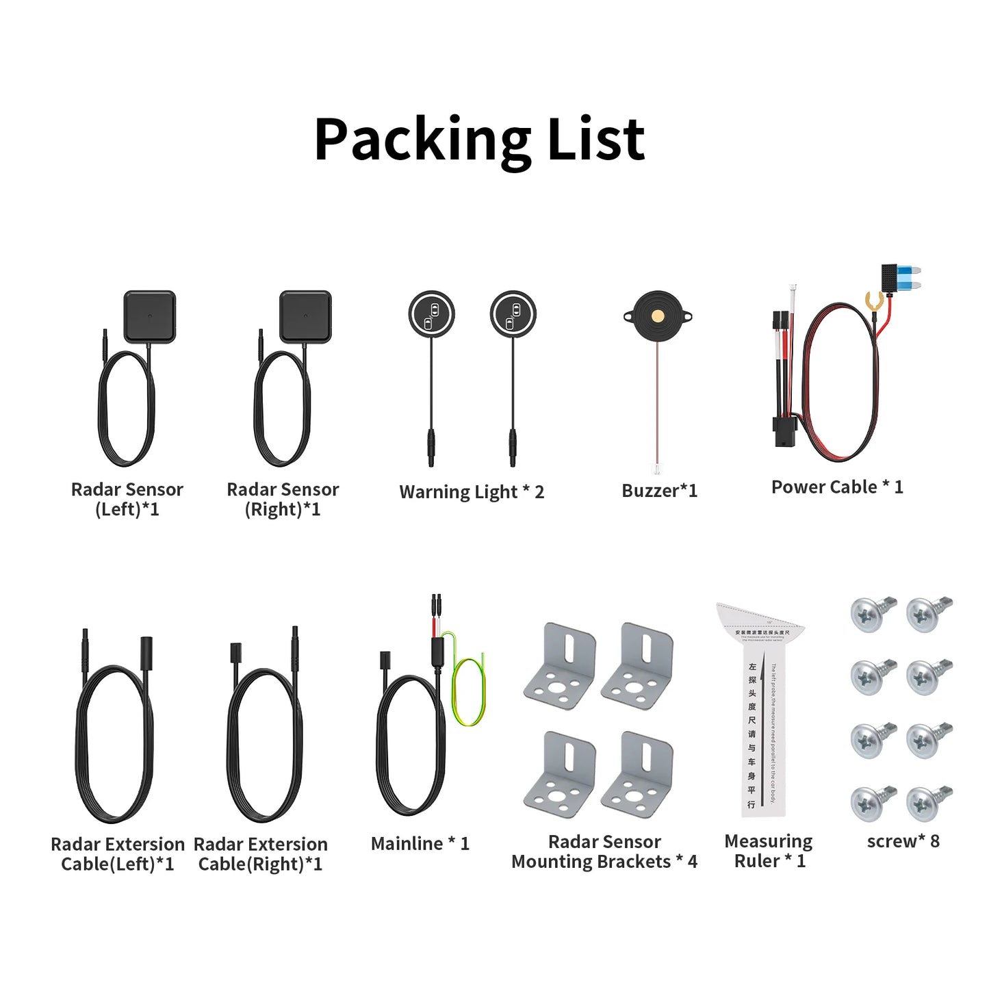 Universal model is suitable for all cars BSD blind spot monitoring, high speed overtaking assist warning