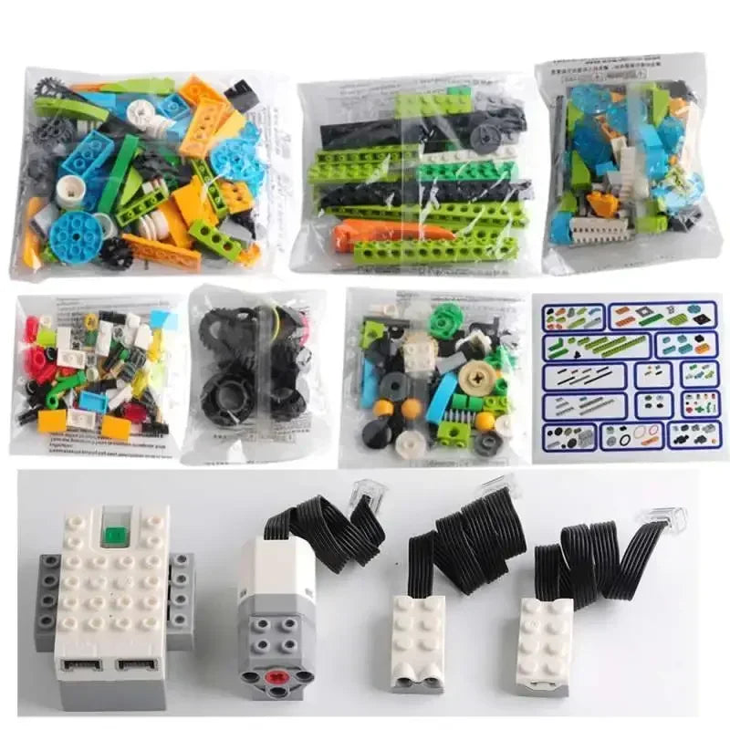 Core Programming Kit STEM Building Blocks Kit with Bluetooth for Kid Robotics Learning Toy Compatible with Major Brands
