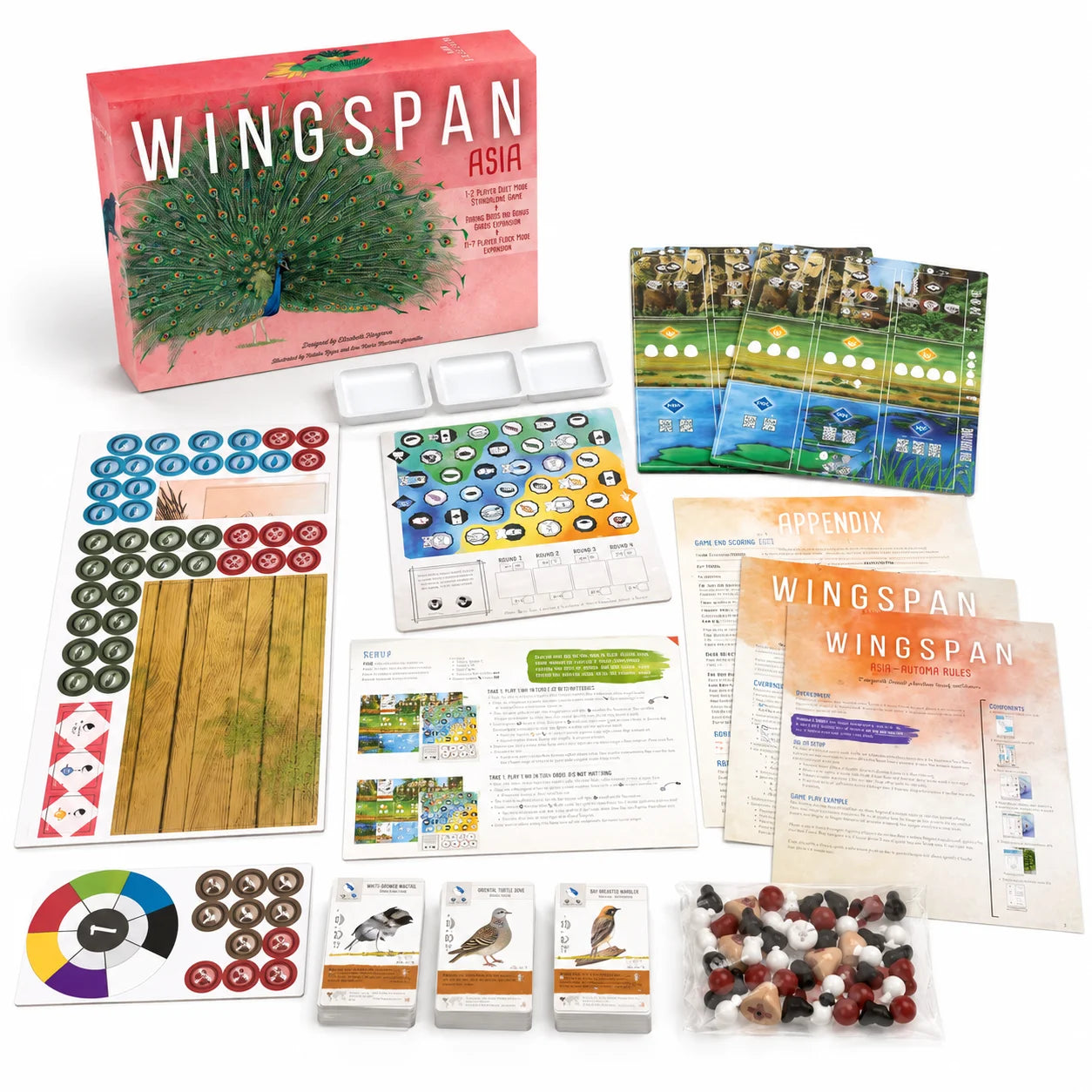 Wingspan Board Game Series, Bird Strategy Engine Building Game with Base Set and Expansions, Family Game Night, English Version