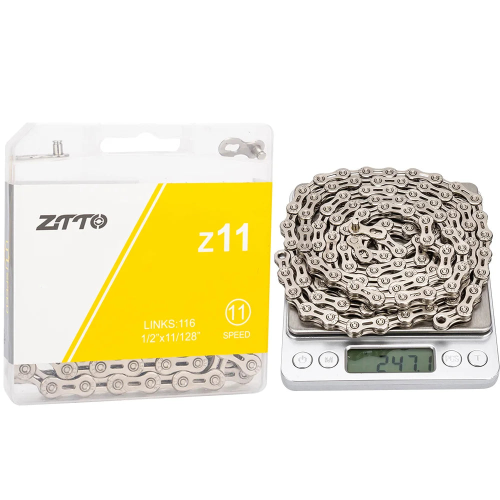 ZTTO MTB Road Bike 11 Speed Chain Current 11v Bicycle Missing Link 11S Power Lock High Quality 116 Links For K7 System