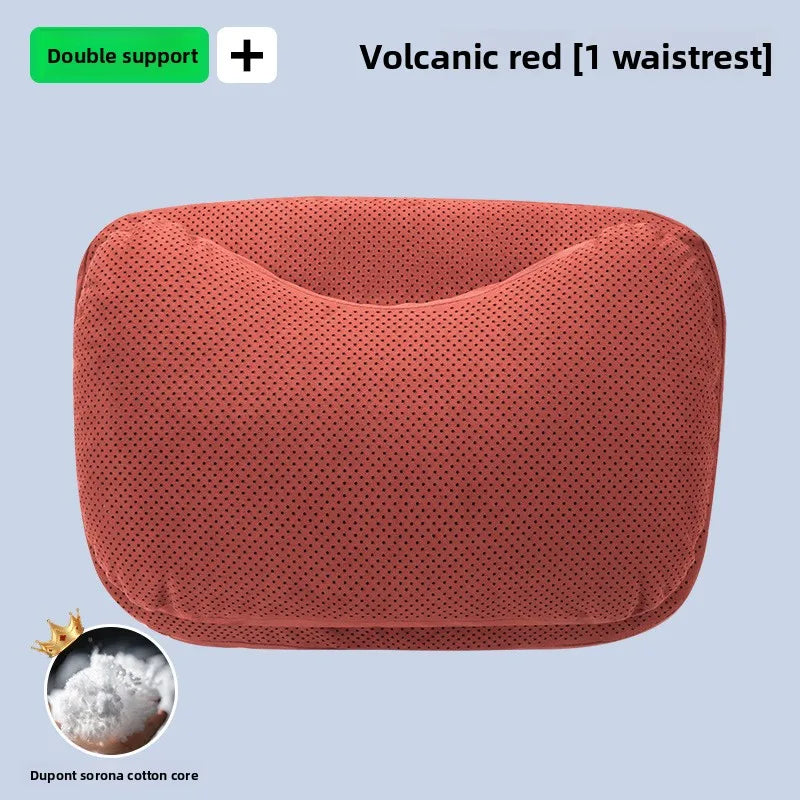High Quality Universal SUV Car Headrest Cushion Car Seat Neck Pillow High-grade Leather Breathable Lumbar Support Car Pillow