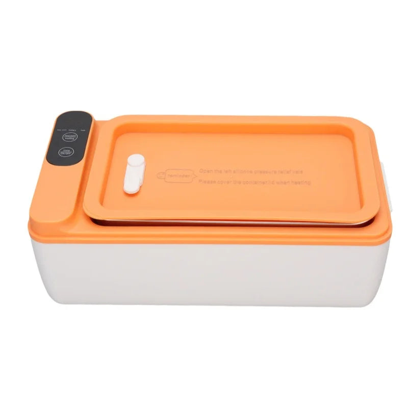 Cordless Electric Lunch Box 40W Heated Lunch Box 1L 304 Stainless Steel Portable Food Warmer Battery Powered For Travel Work