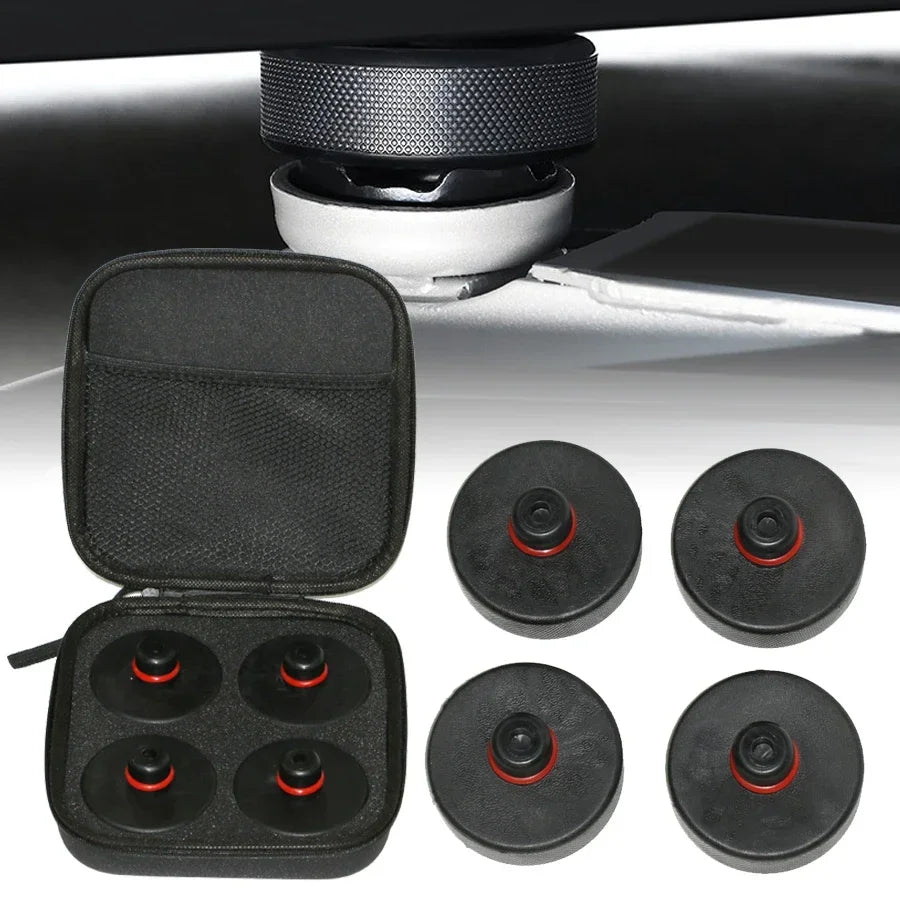 1/4Pcs Car Rubber Lifting Jack Pad For Tesla Model 3 Y S X Jack Protection Mat Anti-Slip Tool Chassis Vehicle Lifting Cushion