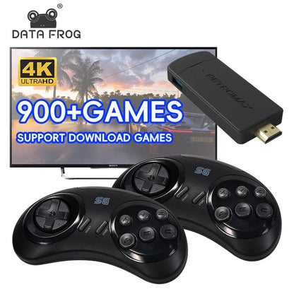 DATA FROG 16Bit Retro Game Stick HDMI-compatible Wireless Handheld Game Console Built-in 900+ Retro Classic Games For Home TV