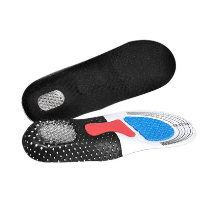 Cuttable Orthotic Insoles, Memory Foam Cushion Gel Insoles, Silicone Arch Support Inserts, Soft Running Insoles for Men & Women