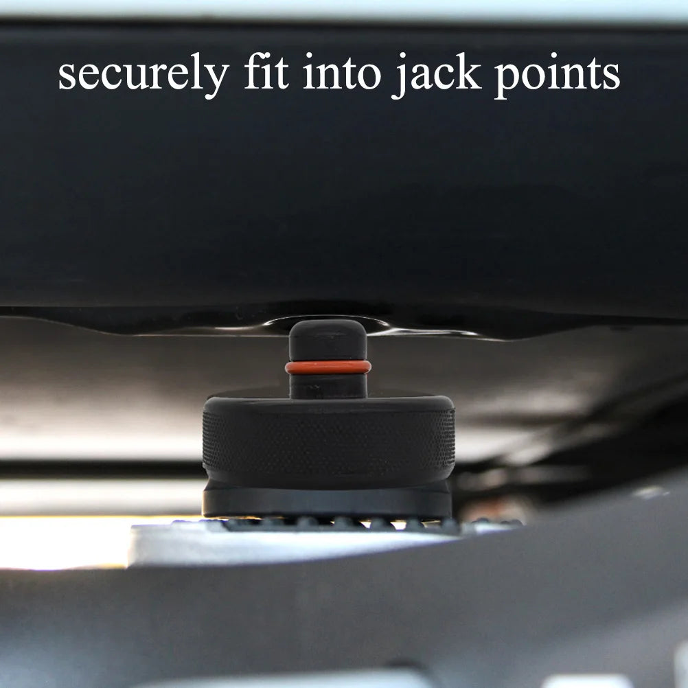 4x For Tesla Model 3 Model S Model X Model Y Car Jack Pad Adapter Rubber Battery & Chassis Protection Black For Lifting Support