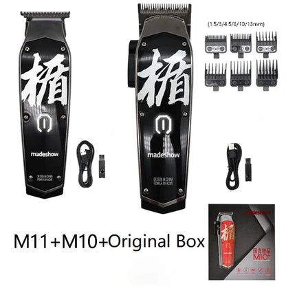 Madeshow M10 Professional Hair Clippers Hair Trimmer for Men Adjustable Cordless Hair cutting Machine For Barbers Beard Trimmer