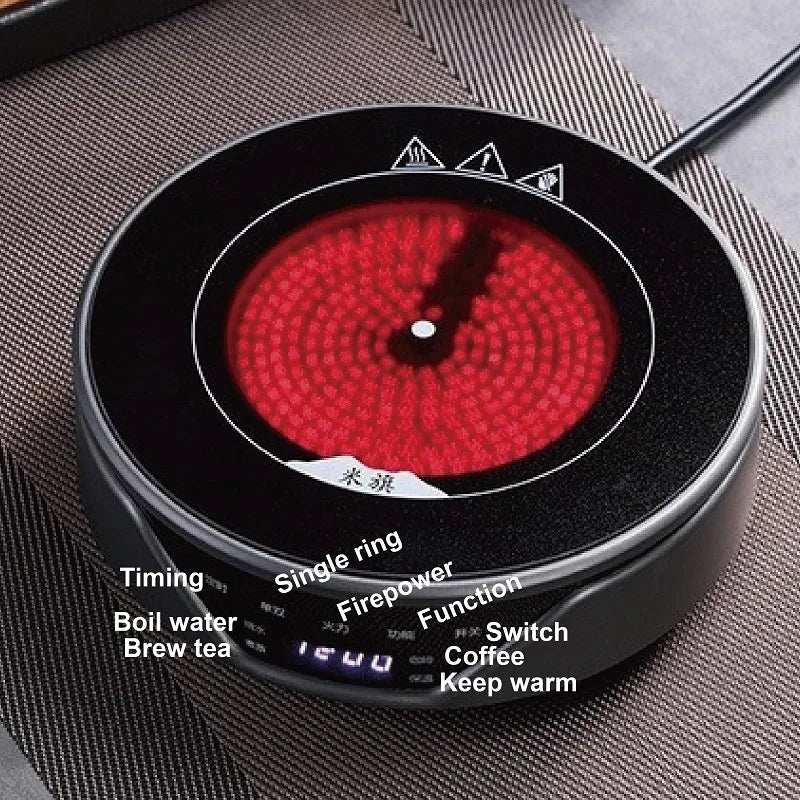 110V/220V Electric Ceramic Stove Home Coffee Electric Hot Plate Heater Stove 4 Gear  Heating Furnace Mini Tea Maker Water Boiler