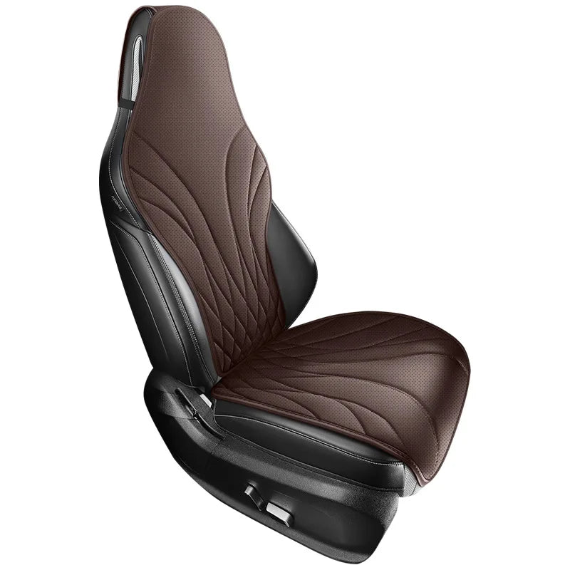 Sporty Universal Car Seat Cover Four Season Auto Perforated Leather Breathable Anti-Slip Covers Cushion SUV Car Seat Protection