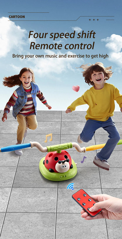 4 Styles Ladybug Multifunction Exercise Machine Ferrule Jump Rocket Launcher Toy Sports Entertainment Game Outdoor Educational