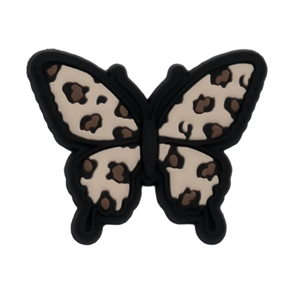 1/25pcs Leopard Print Shoe Charms for Hot Girl Women Shoe Decorations Pins Sandals Accessories Lipstick Heart Cherry Clog Buckle