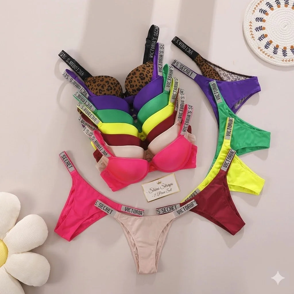V Soft Versatile Shapewear Sexy Lingerie Bra and Panty Set Push Up Women's Fashion Lingerie Set Sexy Breathable