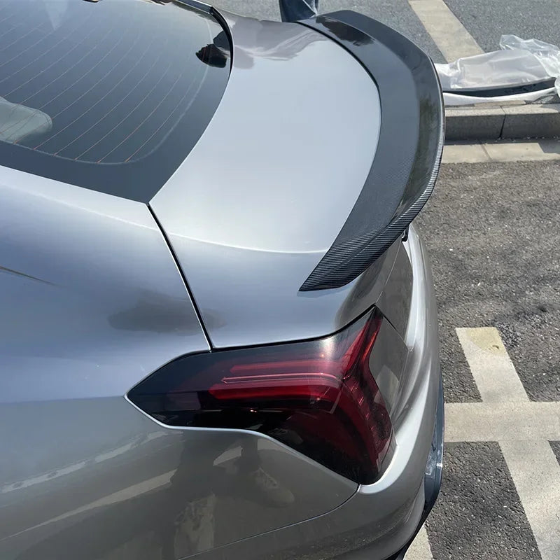 Car Rear Trunk Wing For Cadillac CT4 CT5 2020-2023 V Version Spoiler Tail Wings Fixed Decoration Tuning Body Kit Accessories