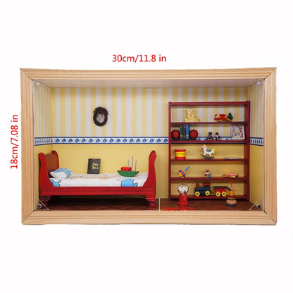 1set DIY Dollhouse Mini House /home Furniture Set Deluxe European-style Furniture Model Decoration  Accessories Children's Gift