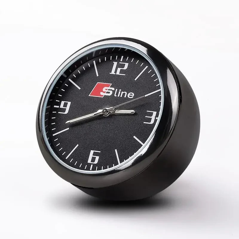 1pc Car Cute Clock Quartz Clock  Night For Audi  Sline A3 A4 A5 A6 A6L A7 A8 Q3 Q5 Q7 S3 S4 S5 RS3 Sticker